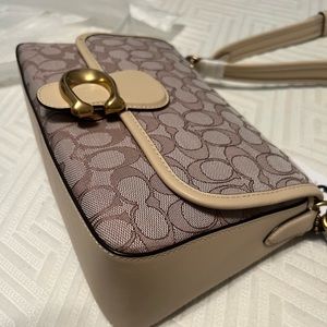 NWT Soft Tabby Shoulder Bag In Signature Jacquard